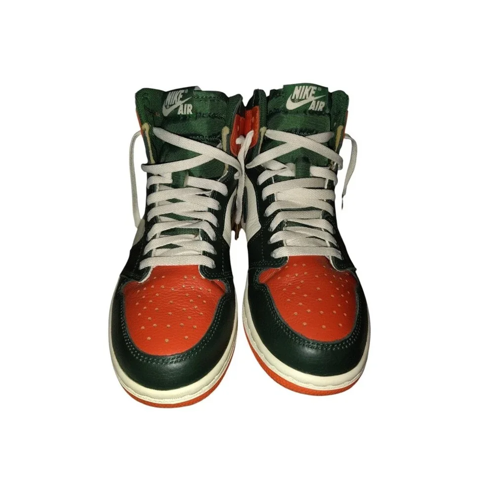 Size 7 Men's - SoleFly x Air Jordan 1 Retro High Art Basel Green White Orange 56